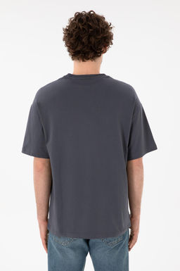 Erkek Oversize Fit Bisiklet Yaka Antrasit Ti__rt Sepette S_rpriz _ndirim - U.s. polo assn фото 6