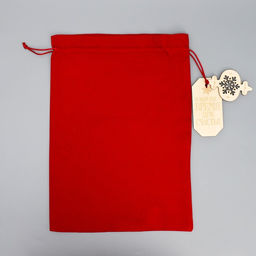 Цена за 5 шт. Мешок подарочный Новогодний сюрприз, 30 х 40 см +/- 1.5 см - Дарите счастье фото 5