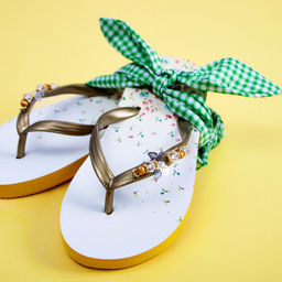 Сланцы Lucky Land для девочки - Соль&перец фото 2