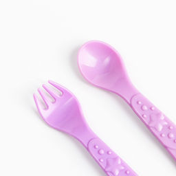 Тарелка M&B «Единорожек», на присоске 250 мл, в наборе вилка, ложка