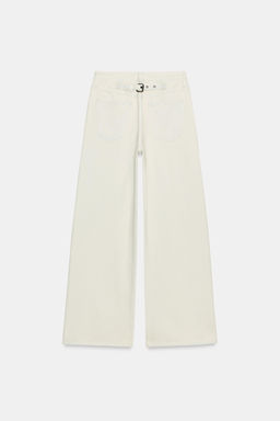 ZW COLLECTION MID-WAIST JEANS WITH BELT LOOP - Zara фото 6