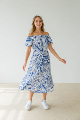 Платье Palm blue