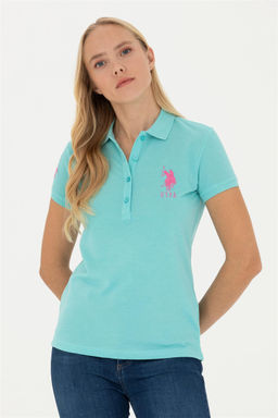 Женская мятная базовая футболка Неожиданная скидка в корзине - U.s. polo assn фото 3