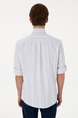 Erkek Mavi Uzun Kollu G_mlek Sepette S_rpriz _ndirim - U.s. polo assn фото 5