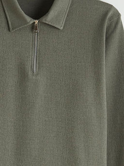 Polo Yaka Erkek Sweatshirt