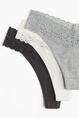 Pack de 10 bragas Thong de encaje - H&m фото 8