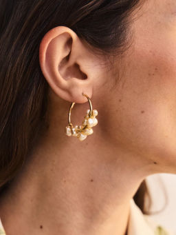 Серьги с искусственным жемчугом ZR2605060308-6 / Zarina