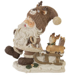 Фигурка декоративная "Дед Мороз", L11,5 W7 H12 см, 2в.