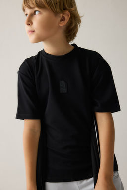 Oversize Modal S_rt Bask_l_ Ti__rt Erkek _ocuk - Defacto фото 3
