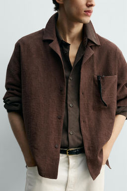 RELAXED FIT JACQUARD SHIRT - Zara фото 5