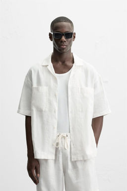 100% LINEN SHIRT - Zara фото 3
