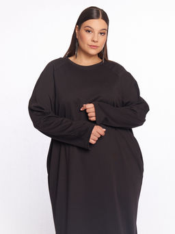 Черное платье с перьями PP57406BLK01 - Артесса фото 3