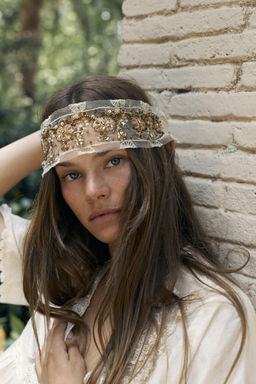 LIMITED EDITION BEADED EMBROIDERY MULTI-POSITION ACCESSORY