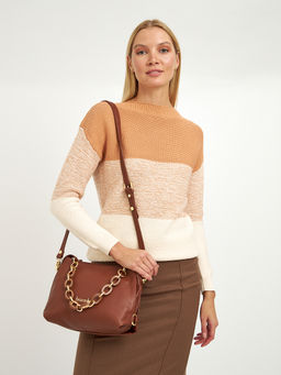 джемпер женский из хлопка в широкою полосу - Glenfield фото 12