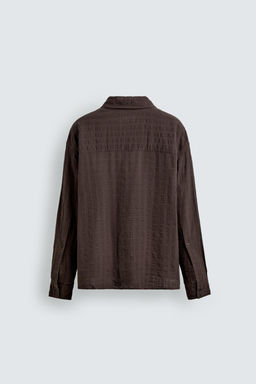 TEXTURED CHECK SHIRT - Zara фото 7