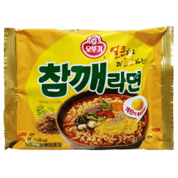Лапша б\п со вкусом жареного кунжута Чамке Рамен Sesame Ramen Оттоги/Ottogi, Корея, 115 г Акция