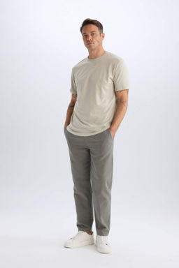 Regular Fit Normal Kesim Yazl?k Pamuklu Jogger Pantolon - Defacto фото 6