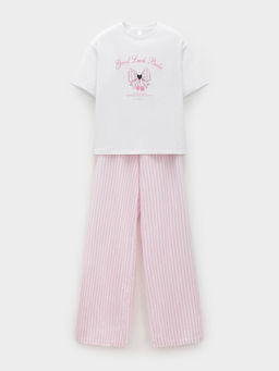 МП 20252/белый Н249 пижама жен