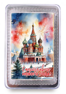 Храм Василия Блаженного "Счастливого Нового года" (140 гр)