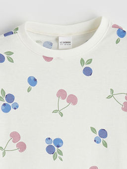 Bisiklet Yaka K?z ?ocuk Pijama Tak?m?