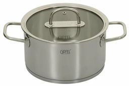 2698 GIPFEL Кастрюля CAPELLA 3,1л/20х11см, нержавеющая сталь 18/10, стеклянная крышка. Толщина: 0,6 - Werner фото 4