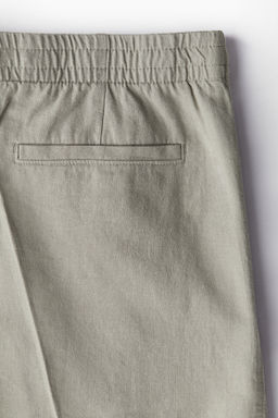 Pantal?n corto en mezcla de lino Regular Fit - H&m фото 6