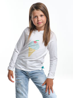 Футболка (лонгслив) UD 3902 белый - Mini maxi фото 3