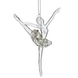 Украшение новогоднее "Балерина", L10 W2,5 H14 см