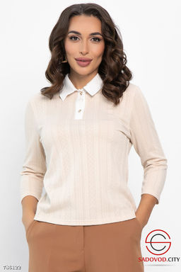 Кофта поло женская с воротничком - Bruno фото 2