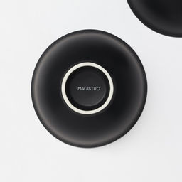 Салатники Magistro Matt black, 250 мл, 11.5×5.6 см, набор 2 шт., фарфор, чёрные, белые