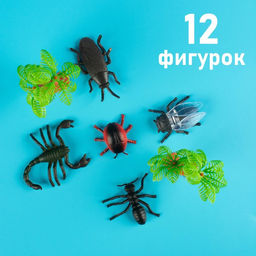 Набор животных Насекомые, 12 фигурок с аксессуарами - Simaland фото 4