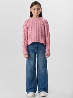 Джемпер для девочек розовый - Mark formelle фото 3