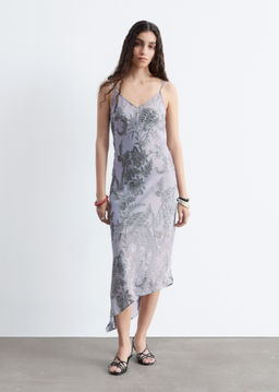 Vestido midi de tirantes con estampado floral - H&m фото 6
