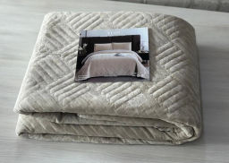 Покрывало COVERLET ПВХ велюр (220*240) светло бежевый A BEJ