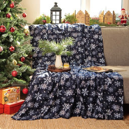 Плед флисовый новогодний «Экономь и Я. Снегопад», 150×200 см