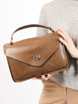 LACCOMA сумка НИ68805-оливковый натуральная кожа