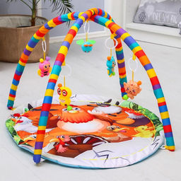 Развивающий коврик с дугами Домашние животные, 80x65 см, Крошка Я 5