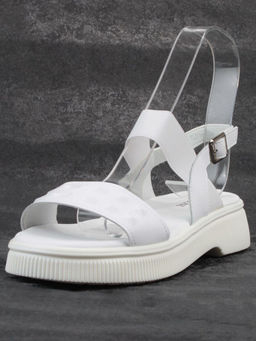08-PEL211-1 WHITE Босоножки женские (натуральная кожа) - Фабричный китай фото 5