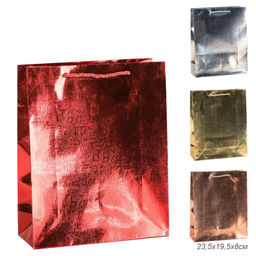 Цена за 12 шт. Пакет подарочный 23,5х19,5х8 / FD3S /уп 12/720/ (Бронза)