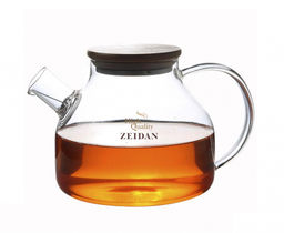 Чайник заварочный 1200 мл стекло, кр.-бамбук п/у, арт. Z-4300