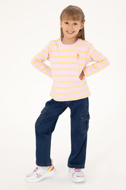 Розовый свитшот для девочки Неожиданная скидка в корзине