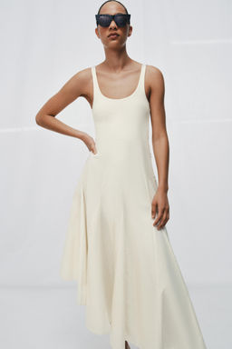 VESTIDO COMBINADO GODETS / Crudo - Zara фото 2