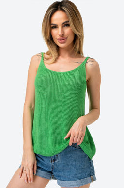 Женский вязаный топ на бретелях Happy Fox  фото 9