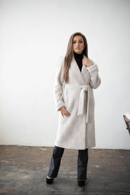 Пальто женское демисезонное 22555 (синий) - Kankan фото 49