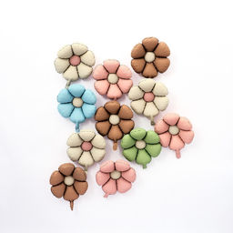 Воздушные шары фольгированные 19" «Ромашка», матовый, цвет молочный белый