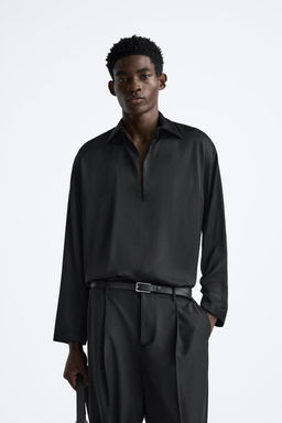 SATIN POLO SHIRT - Zara фото 2