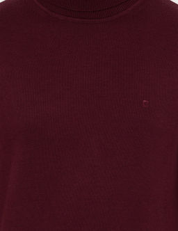 Bordo Slim Fit Bal_k__ Yaka Basic Triko Kazak - Pierre cardin фото 6