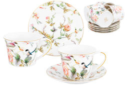 Чайн. набор 12 пр. 270 мл Певчие птички NEW BONE CHINA