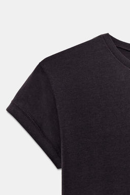 SLIM FIT SHORT SLEEVE T-SHIRT - Zara фото 32