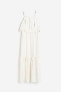 MAMA Vestido de lactancia con volantes
